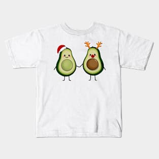 Christamas Avocados Cute avocado couple Kids T-Shirt